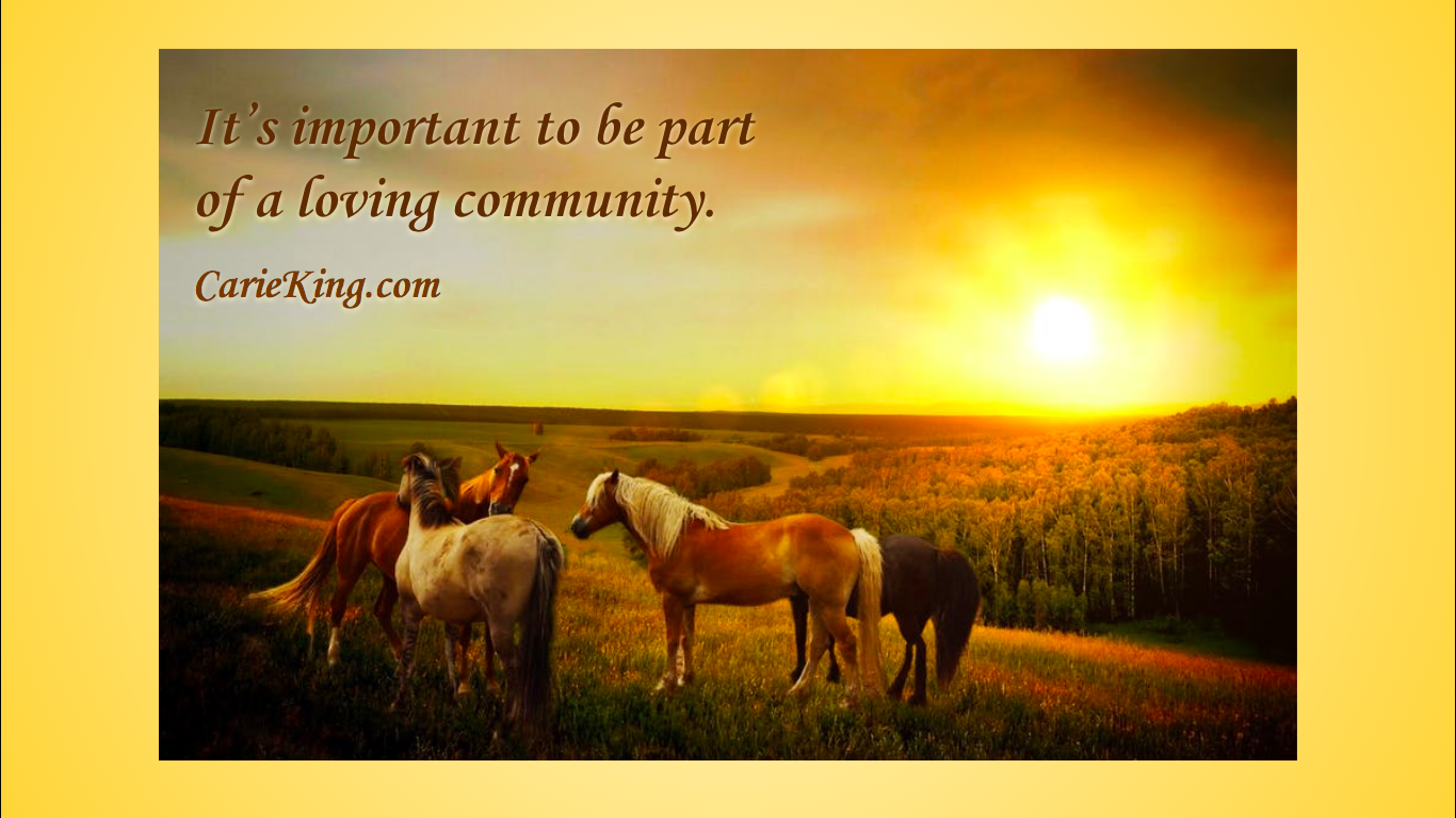 Loving community Carie King